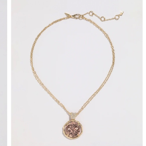 ALEXIS BITTAR • NEW Modern Antiquities Gold Coin Happy Sad Swivel Spin Necklace - Picture 6 of 15
